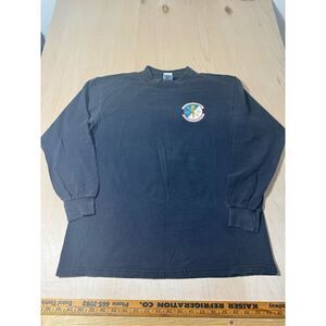 Vtg US Air Force One‎ Team One fight Freedom Shirt L Military Army Flames Grunge